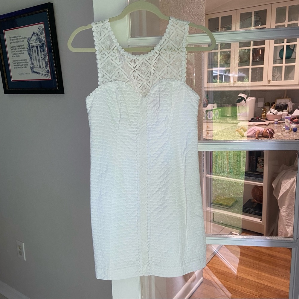Lilly Pulitzer White Lace Shift Dress